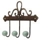 Solid Sage Green Ceramic Iron Hooks